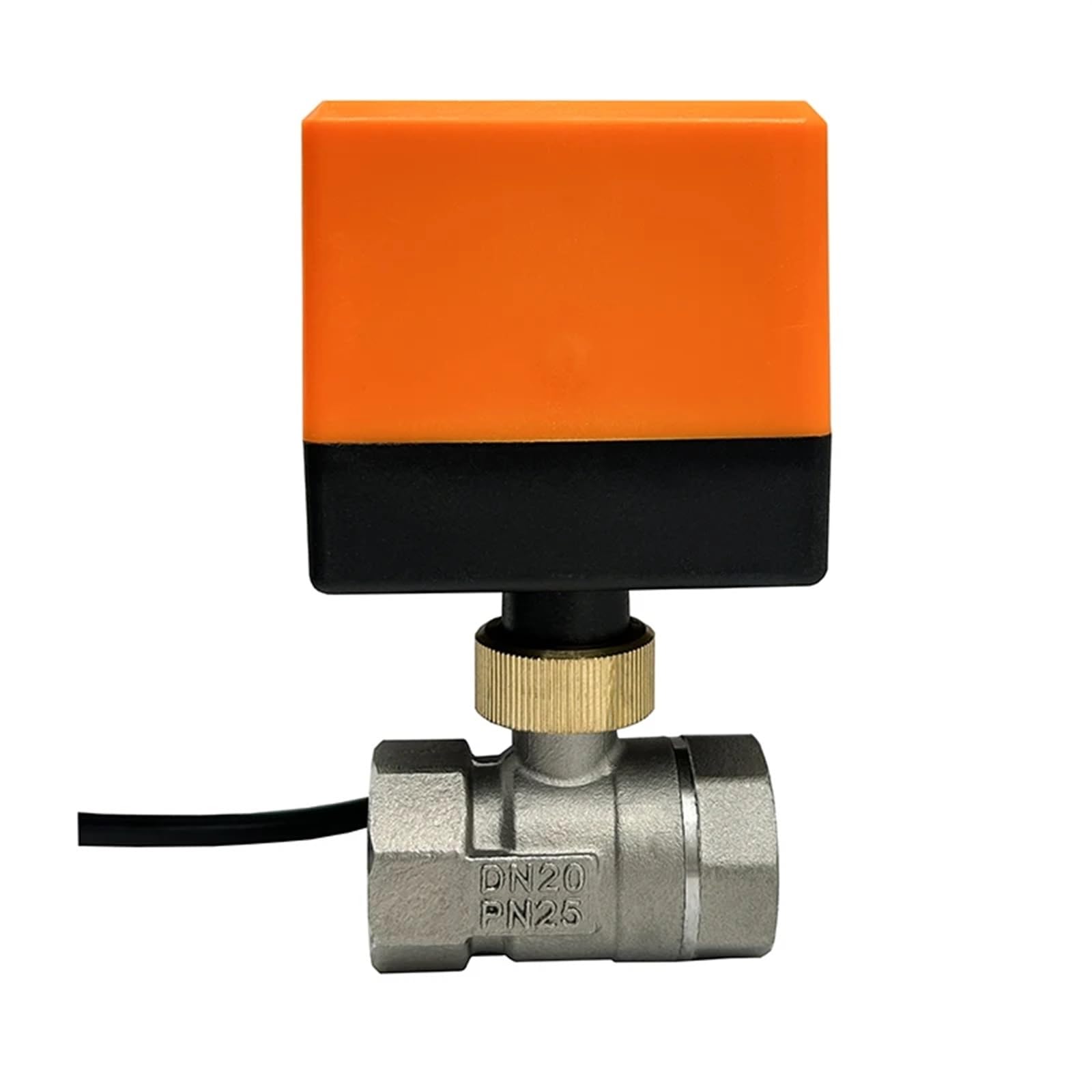 Válvula de Bola motorizada Acero Inoxidable 2 vías, 1/2 ", 3/4", 1, 1-1/4", 2", 220v, 12v, 24v, 3 Cables, Controles, válvula eléctrica for Agua(24VAC-CR02,DN25)