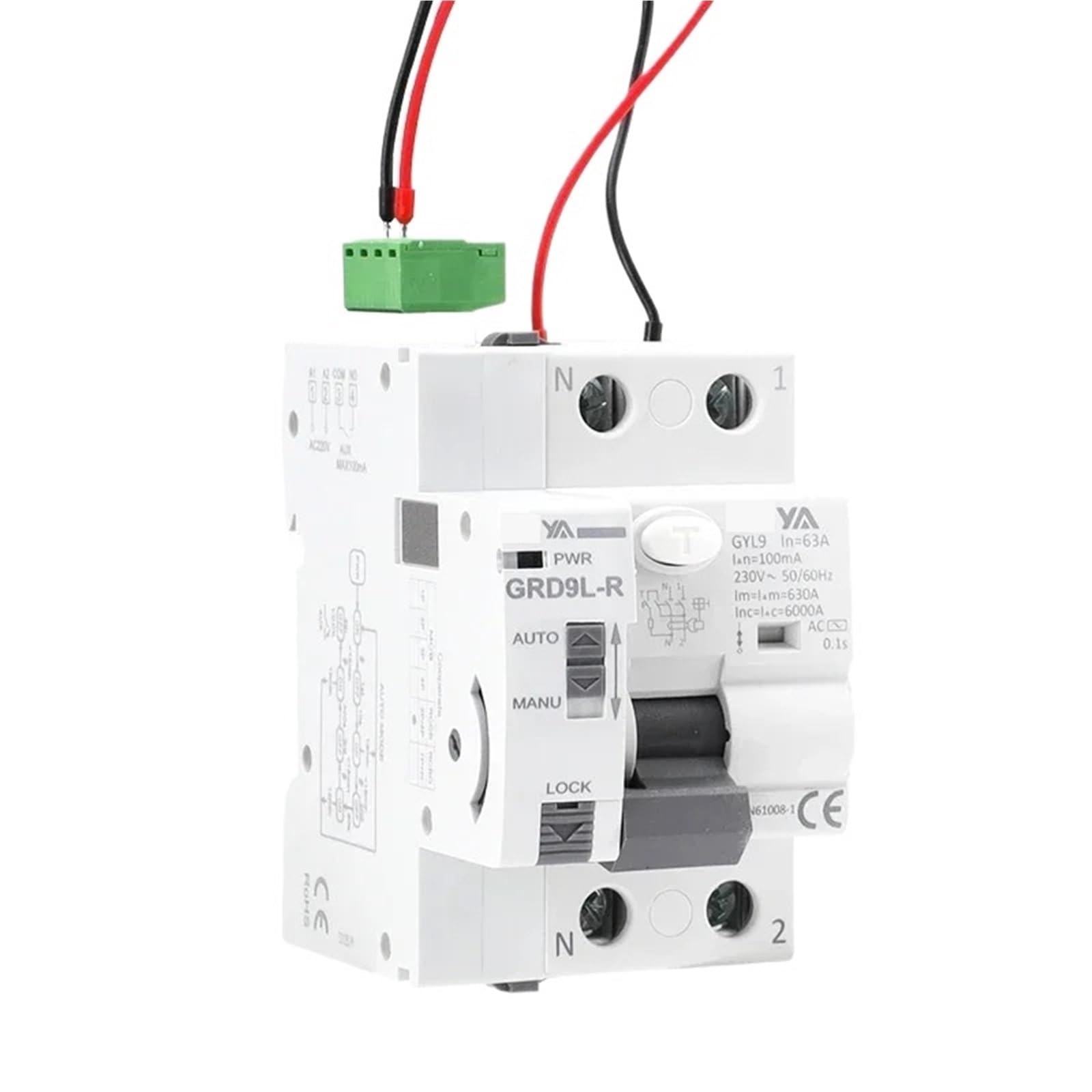 Interruptor de circuito RCCB GRD9L evita cortes de luz con reconexión automática 5