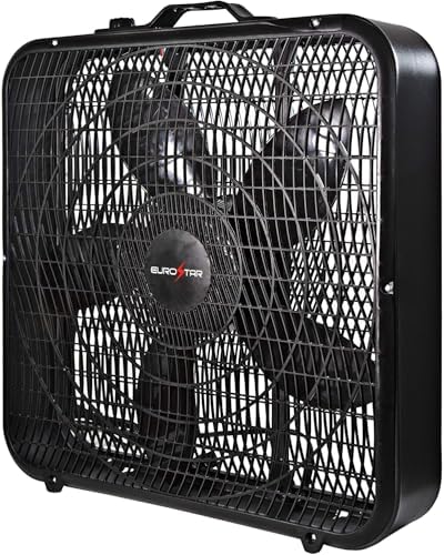 EUROSTAR FBF22BK 20" Box Fan, Black