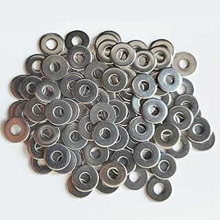 M4 Washers, Flat Penny Washer, 100 Pcs Sealing Ring Flat Washers Kit, Metal Washers for Screws Bolts- 304 Stainless Steel Certified Standart ISO7093 DIN9021 M4 (4mm x 12mm)