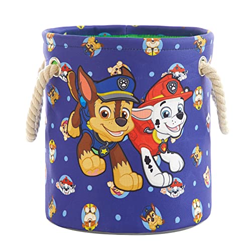 Image of Idea Nuova Paw Patrol 3 Piece Multi Size Fabric Nestable Toy Storage Basket Set, with Rope Carry Handles