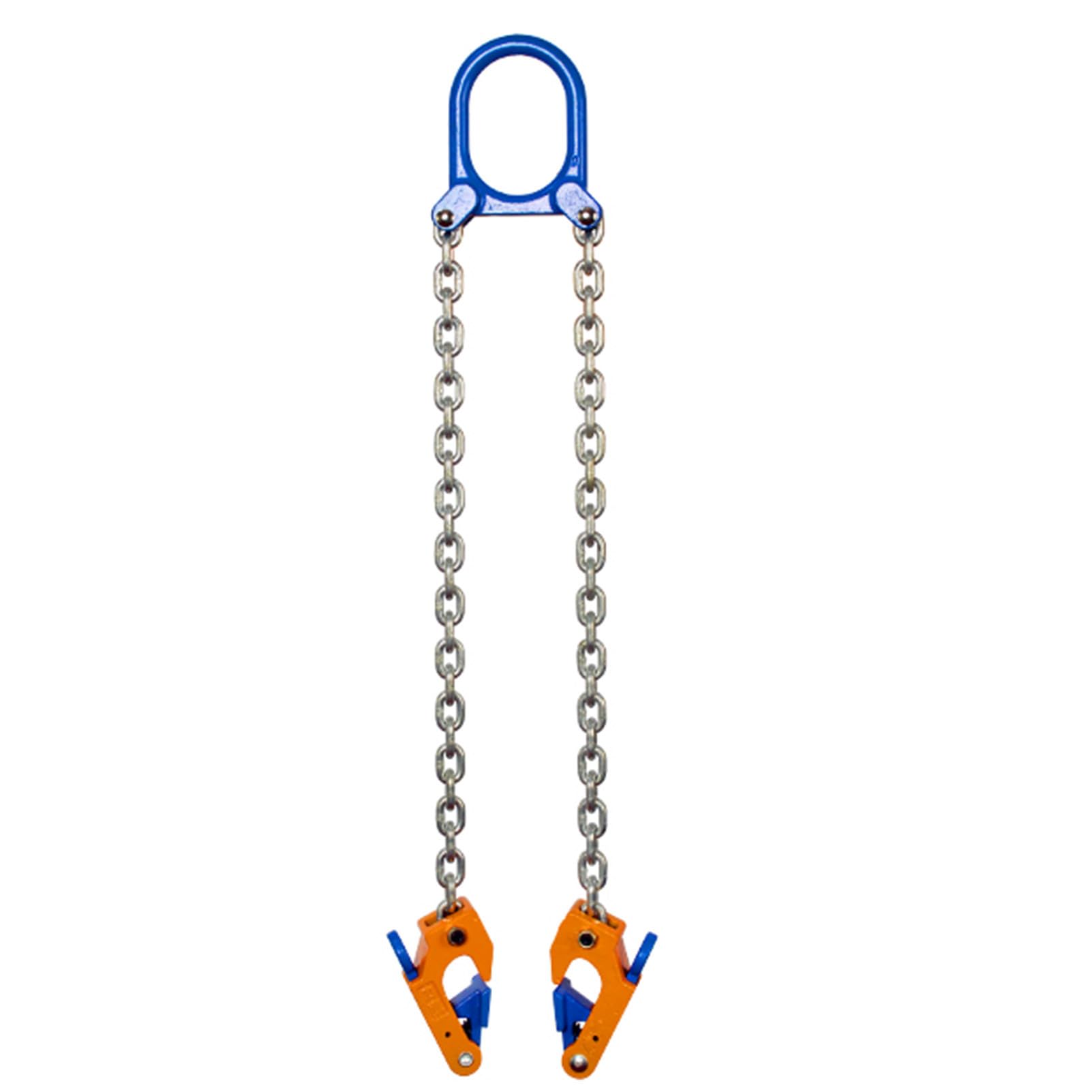 AZHANGYB Chain Drum Lifter 1763lbs Load Capacity, Barrel Lifting Sling with G80 Lifting Chain, Drum Lifter Chain Sling Alloy Steel Frame, for Mining, Machinery, Ports