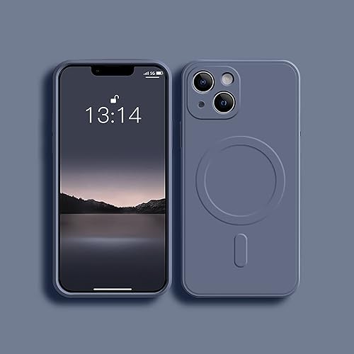 Miniatura 9 de UEEBAI Funda de silicona líquida con carga inalámbrica para iPhone 13 de 6.1 pulgadas, imanes integrados compatibles con MagSafing de carga más