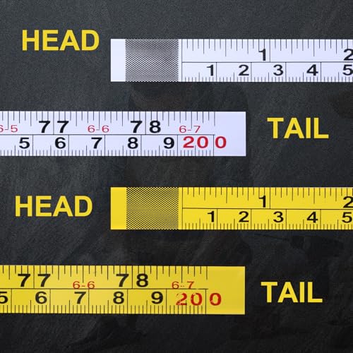 Cinta métrica adhesiva 4 piezas 200 cm acero inoxidable miniatura 5