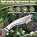 Purple Dragon Kukri Knife with Sheath - Heavy Duty Fixed Blade Knife with Full Tang Handle - Large Camping Knives - Birthday Gift for Men - Black