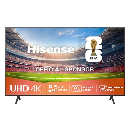 Hisense 43E63QT - UHD 4K, Smart TV 43 Pulgadas, Dolby Vision, Modo Juego Plus, DTS Virtual X, Control por Voz, Doble Control de Volumen, Auto Ordenación Canales TDT, 43', Entry UHD 4K, 2025