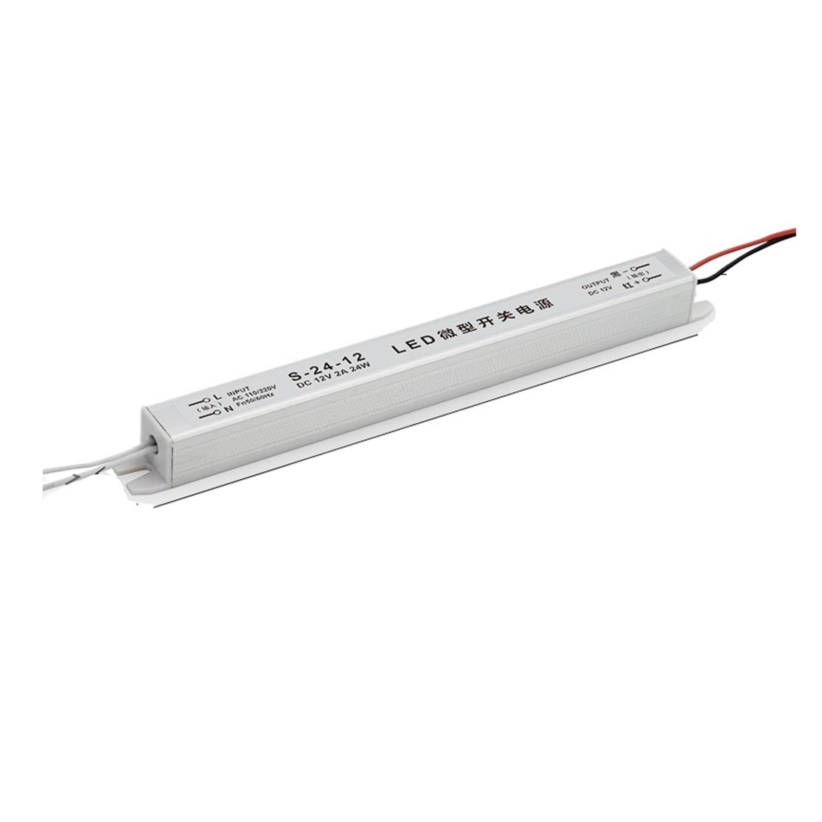 Transformateur LED 12V 24W ultra-mince au profil architectural épuré