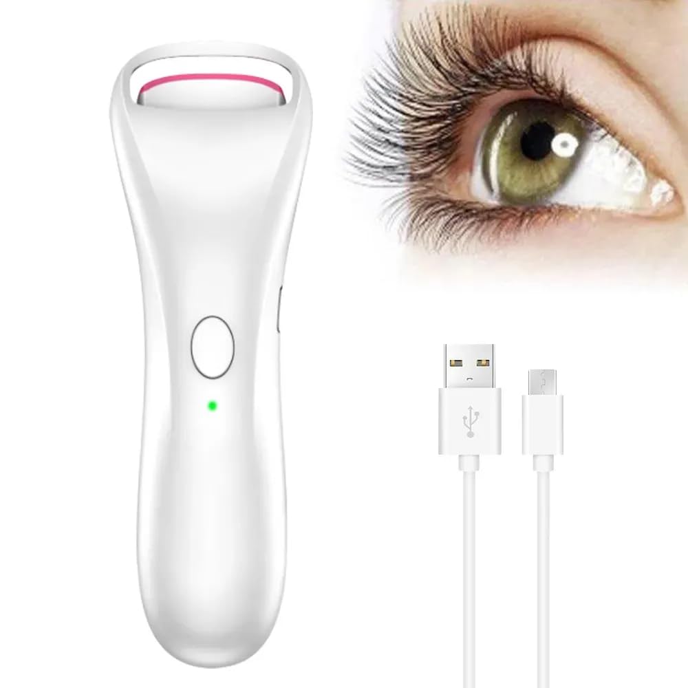 Recourbe-cils chauffant électrique pour routine beauté maison