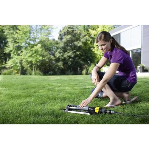 Kärcher Original Rechteckregner OS 5.320 S, bis 320 qm, stufenlose Einstellung der Reichweite, Spritzschutz, Sprengbreitenregulierung, schwarz