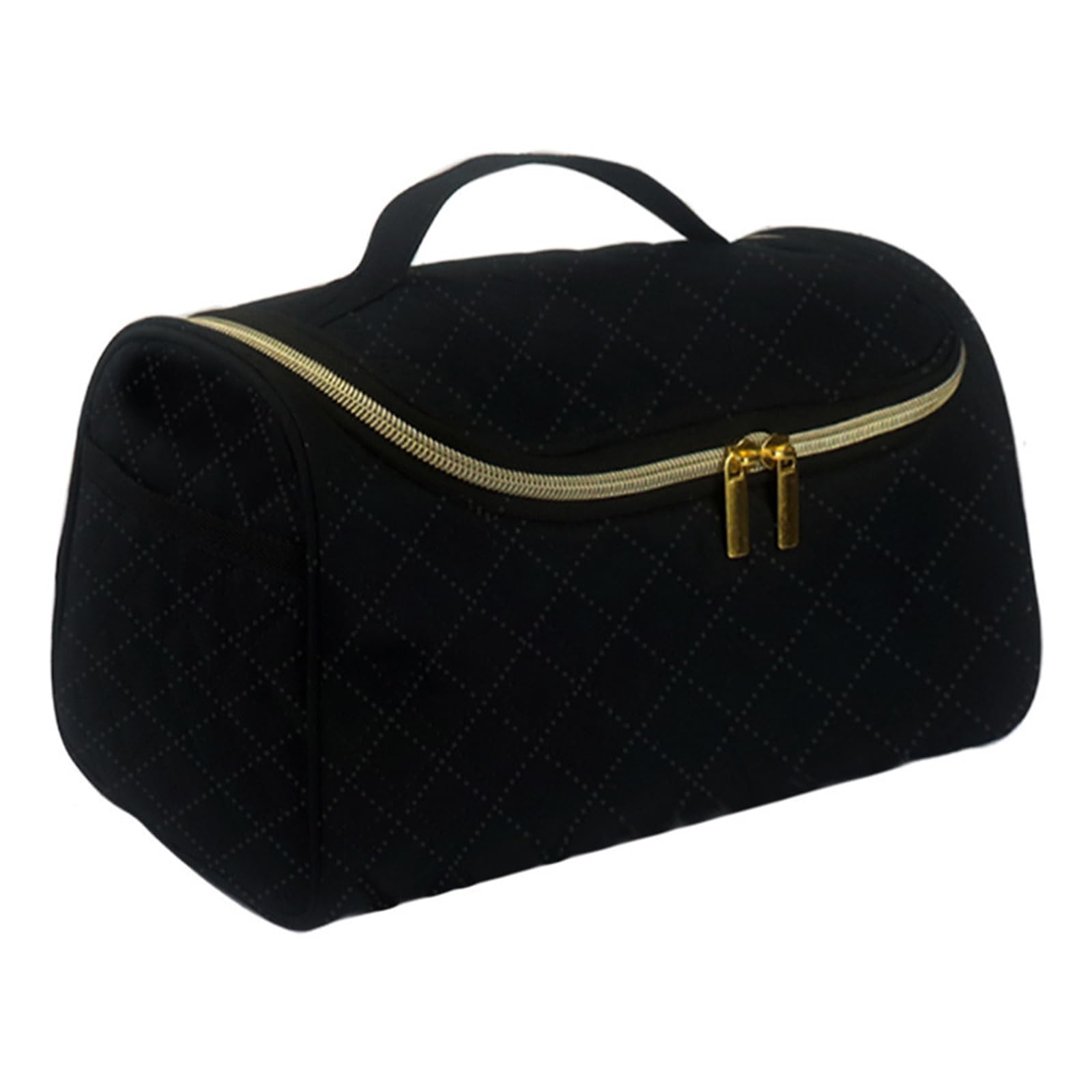 Kalttoy Black Hair Dryer Travel Case Carrying Pouches For Curling Iron Hair Dryers And Hairdressing Accessories With Hanging Hook Compact Salon Supply For Dryers Curlers Brushes Easy Carry Compartments