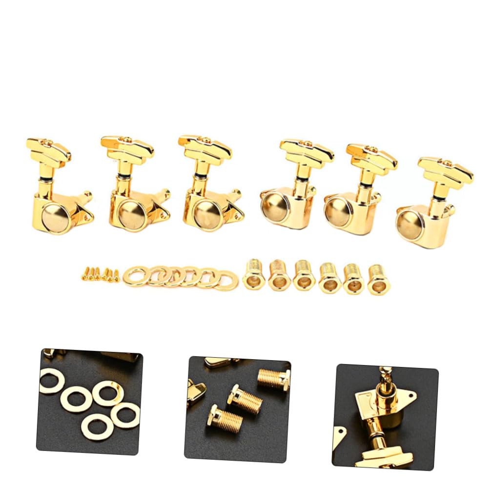 Gitarrenstimmgerät aus Zinklegierung in Gold Stimmwirbel 3r3l Installieren Präzises Stimmen der Gitarrensaiten Zubehör für Gitarren