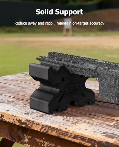 Trakiom Shooting Rest X-Block Foam Gun Rest Shooting Bench Rest Gun Stand Portable Lightweight Recoil Reduction Small
