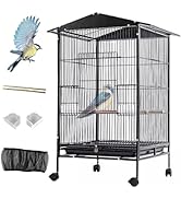 Amazon | Puhang 鳥かご 鳥ケージ 45*45*77cmインコ 大きい