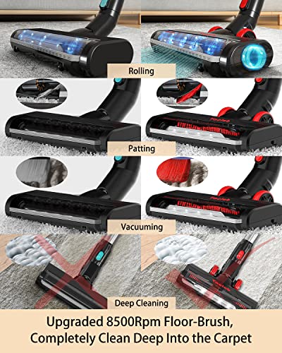 Vaclab Cordless Vacuum Cleaner, 25Kpa Lightweight Stick Vacuum With All-Terrain Brush Heads, 6-In-1 Multifunctional Stick & Handheld Vacuum, Rechargeable Wireless Vacuum For Hard Floor Carpet #TOP3