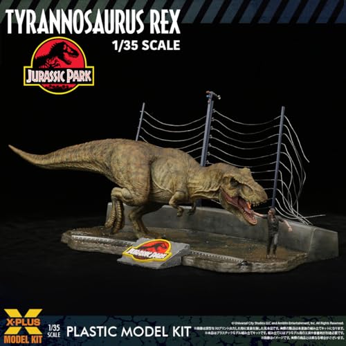 Kit de modelo Tyrannosaurus Rex Jurassic Park 1:35 miniatura 2