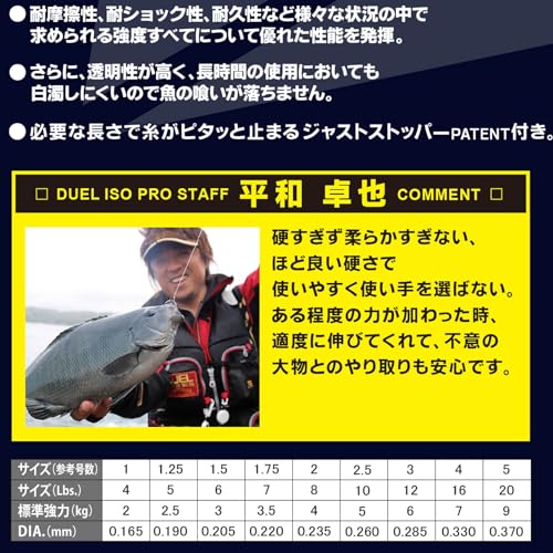 Línea de Pesca Fluorocarbono Duel 30 m 12 lb miniatura 3