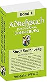 adressbuch stadt essen  Adreßbuch der Stadt SONNEBERG 1948/49 und 51 Kreisorte: Einwohner, Firmen, Straßen und Häuser: Einwohner, Firmen, Straßen und Häuser (Kreis Sonneberg Band 1 von 2)