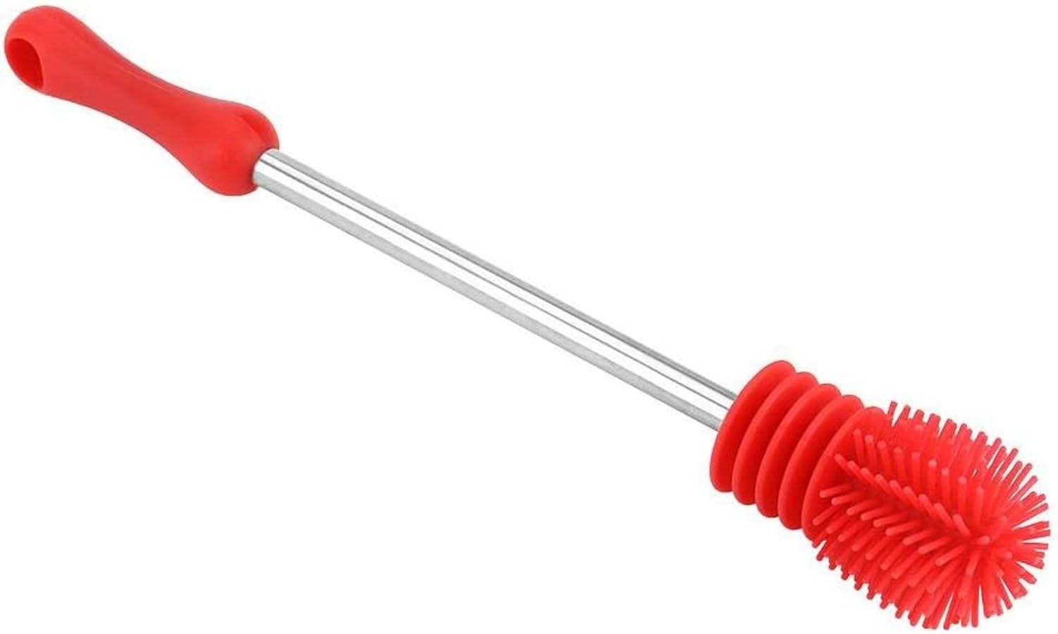 Spazzola per Bottiglie in Silicone con Manico Lungo Pulitore Morbido per Lavaggio Bicchieri Biberon Tazze e Borracce