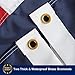 Homissor State of Texas 3x5 Feet Flag - Embroidered Sewn TX Flags Heavy Duty Outdoor Nylon Flags Vivid Color - Brass Grommets and 4 Stitch Hemming