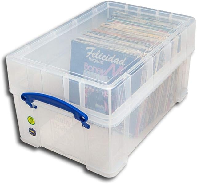 Really Useful Boxes Plastic Storage Box - Clear, 9 Litre