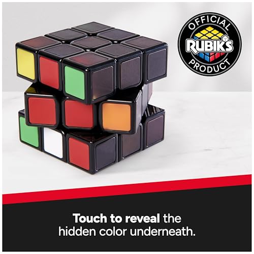 Image of Rubik's Cube, Phantom, 3x3 Cube Advanced Color-Changing Problem-Solving Brain Teaser, Classic Color-Matching Puzzle, Fidget Toy, Sensory Puzzle, for Adults, Teens, Kids Ages 8 & Up