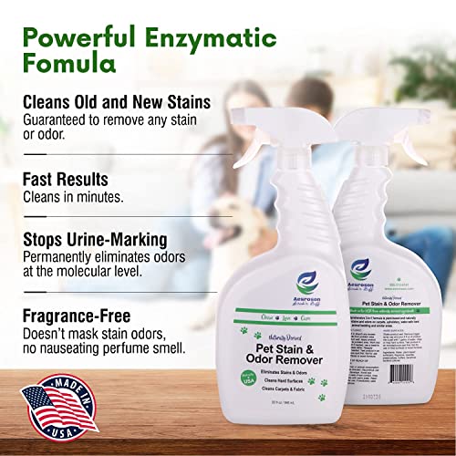 Aesroson Pet Stain and Odor Remover Spray - 3-in-1 Formula Natural Pet Odor Spray- All-Purpose Carpet Deodorizer for Pet… - Image 3