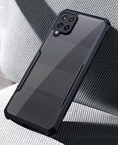 Image of Pikkme Samsung Galaxy M42 5G Back Cover Shockproof Bumper Clear Transparent Case for Samsung Galaxy M42 5G (Black)