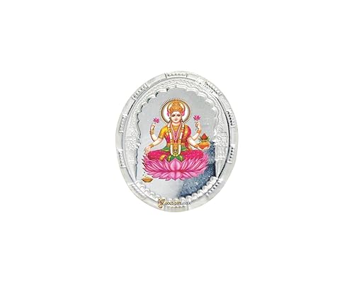Pure 999 Silver Lakshmi Maa Coin for Home, Silver Coin for Gift, Silver Laxmi Coin for Pooja, Silver Gift Items, Diwali/Housewarming/Birthday Gift (10 Gram)