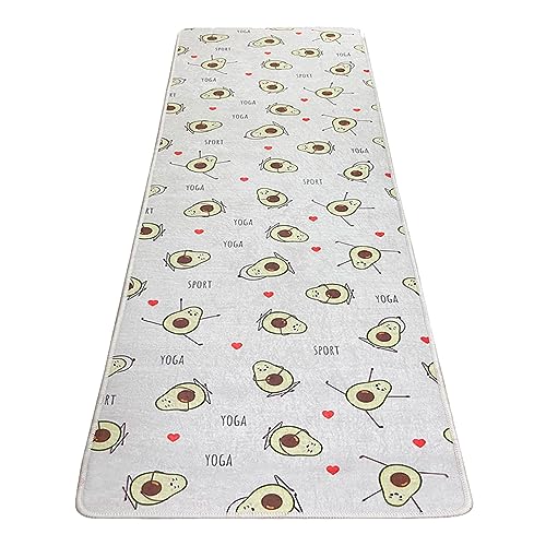 Tapis de yoga avocat amortissant pour éviter de glisser pendant le fitness