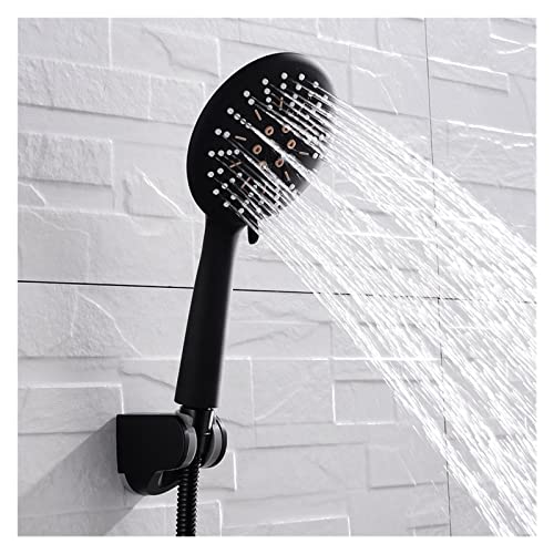 Pommeau de douche 3 réglages économie d'eau jet haute pression avec tuyau noir