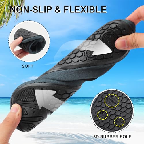 Unisex Aqua Socks Water Shoes Quick-Dry Barefoot Comfort for Ocean Beach Yoga3