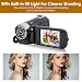 Video Camera for Vlogging, Full HD Camcorder, 16MP 16X Digital Zoom, 2.7in TFT Rotatable Screen, with Fill Light and USB Port, Catch Wonderful Moments (Black)