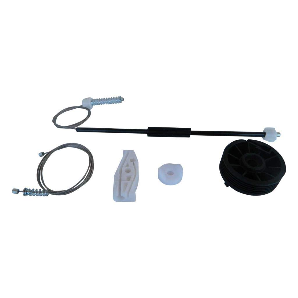 Esc White/Clear Auto Parts Ewr912 Window Regulator Repair Kit Rear Left 9636597380 Compatible With Peugeot 206 Cc Convertible Cabriolet