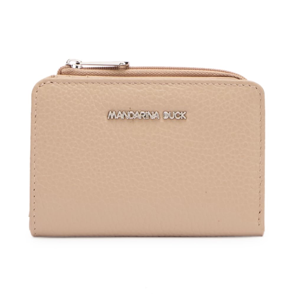 Mandarina Duck Mellow Leather Wallet, Women's Travel Accessories, One Size, Warm Taupe, One Size