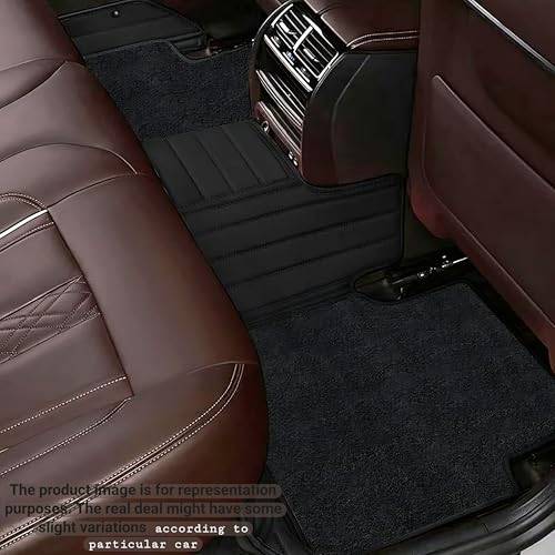 Image of CHIRON Premium 10D Car Floor Mat for XEV 9e Custom Fitted, Luxury Car Foot Mats Compatible with Mahindra XEV 9e, Set of 3 Pcs, 100% Waterproof and Washable, Classic Black