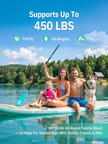 Image of Niphean Inflatable Stand Up Paddle Board with SUP Accessories, Anti-Slip EVA Deck, 10'6'' Inflatable Paddle Boards for Adults & Youth of All Skill Levels