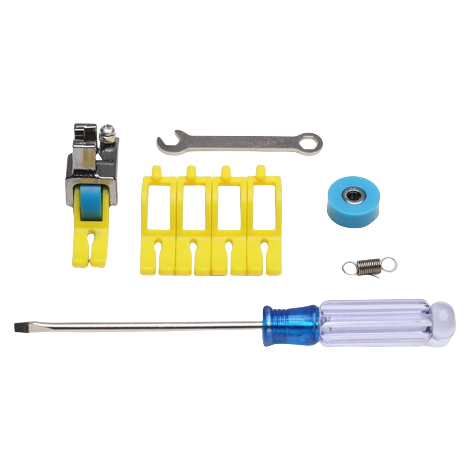 Nucelit Roller Presser Foot for Sewing Machines Smoothly Stitching Replaceable Sewing Roller Presser Foot Easy Installation Feet