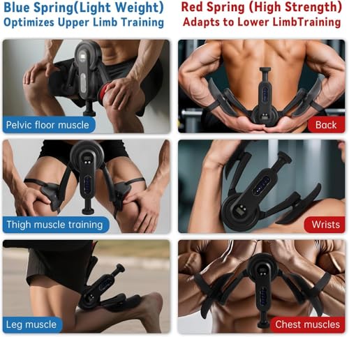 Image of Thigh Trainer Kegel Exerciser for Men, Pelvic Floor Exercise Devices with Leg Straps, 360Inner Thigh Exerciser, Adjustable Resistance 0-135 Lbs & Smart Display (Time /Cal /Rep /Count)(Pelvis Trainer)