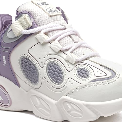 Image of ASIAN Kids VISION-01 Stylish Casual Chunky Sneakers with Laces for Boys, Trendy and Comfortable Shoes Perfect, Walking, and Outdoor Play, Lightweight and Durable Design Suitable for Kids