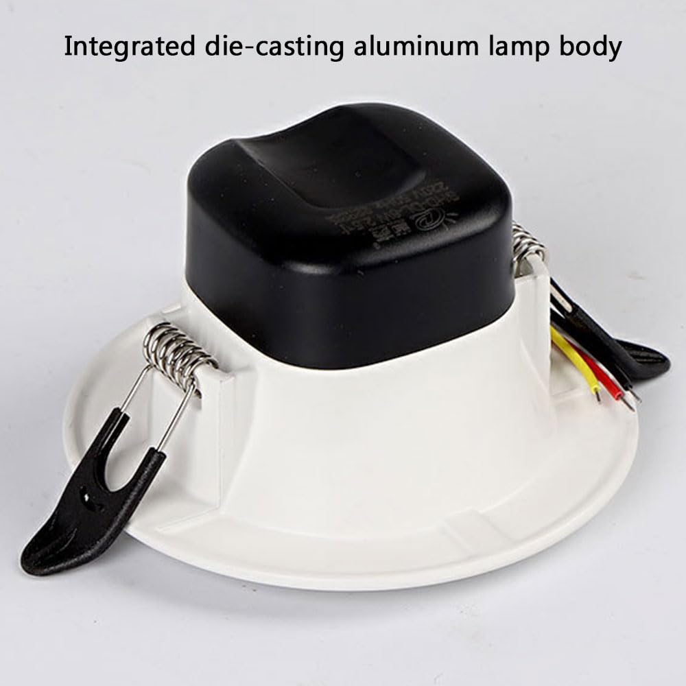 Reflektor komercyjny LED do domu, aluminiowy punkt, przeciwmgielny, do pokoju dziennego, oświetlenia sufitowego, oświetlenia wpuszczanego, 1 opakowanie/opakowanie 4/4000K/1 opakowanie 5 W