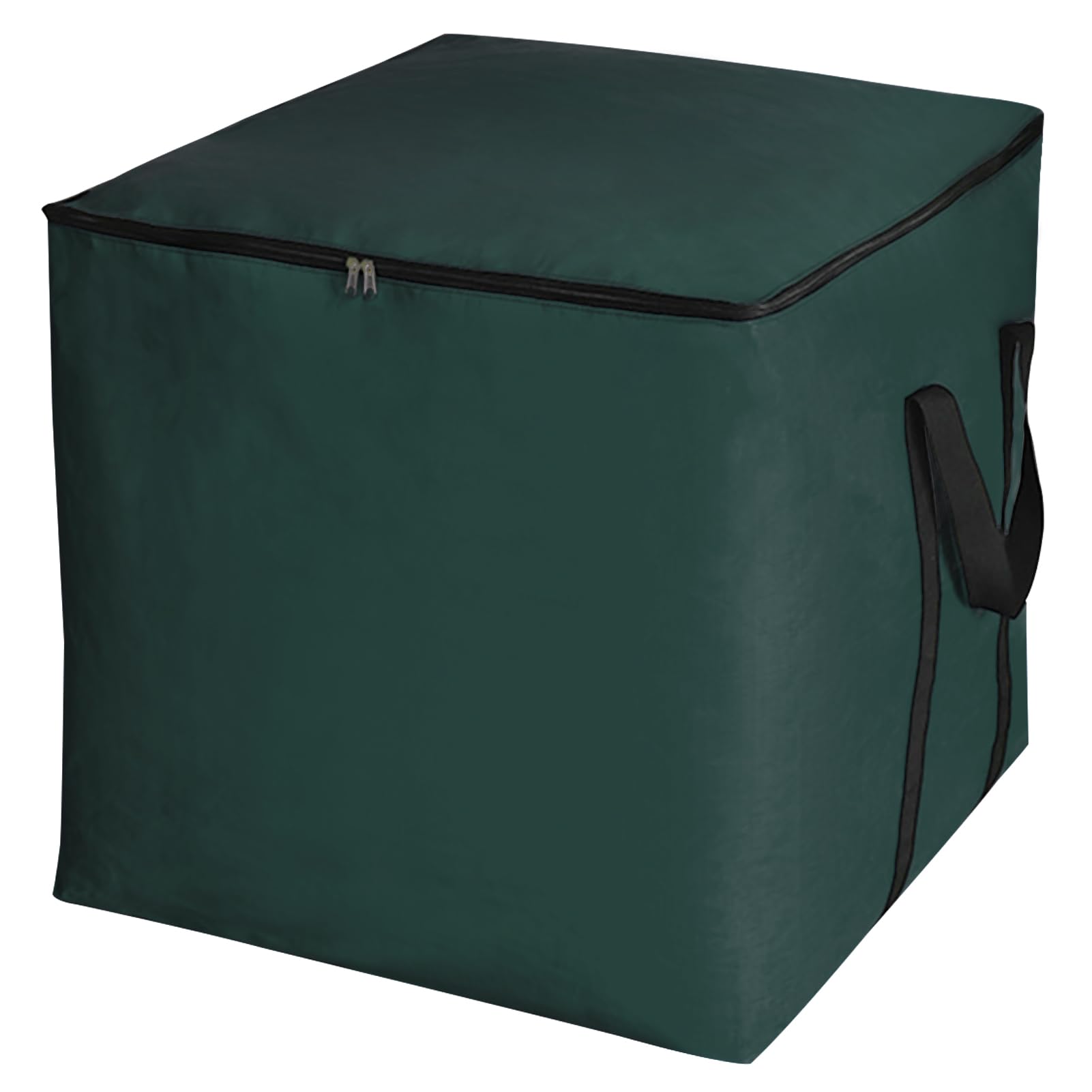 280L Sacca portaoggetti extra large verde 66×66×66 cm Sacca con coperchio con cerniera e manici Riutilizzabile e sostenibile