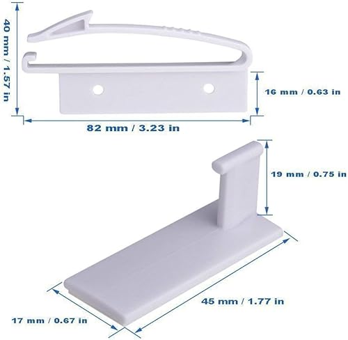 Miniatura 3 de Coolrunner - Paquete de 8 cerraduras de seguridad para niños, cerraduras de cajones a prueba de bebés, cierres invisibles de seguridad para bebés