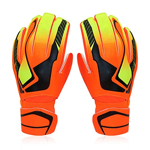 PolyMath Football Goalkeeper Gloves, Youth Adult Goalie Gloves with Finger Spines to Give Protection to Prevent Injuries