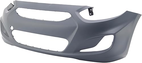 Miniatura 8 de FitParts Compatible con cubierta de parachoques delantero Fascia 2012-2014 Hyundai Accent GL GLS GS L SE Sedan Hatchback. Nuevo imprimado sin