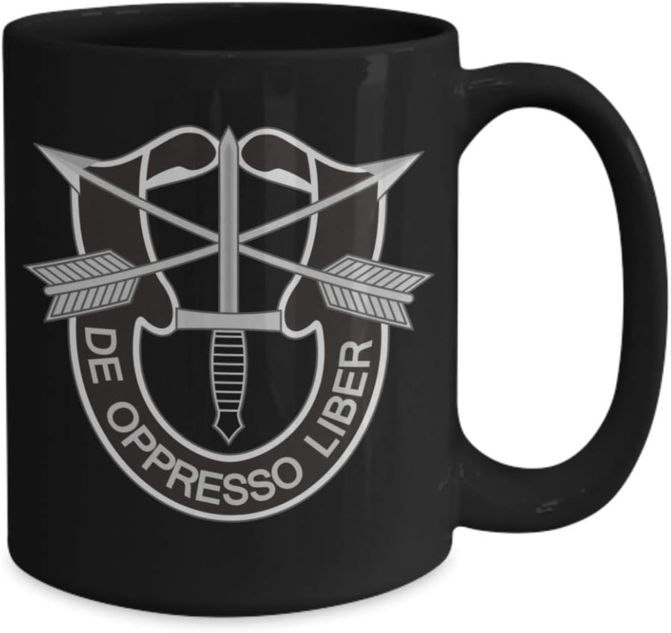 Artist Unknown US Special Forces Coffee Mug - De Oppresso Liber - Image 2