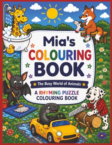 Mia’s Colouring Book: Rhyming Colouring Pages, Personalised gift ...