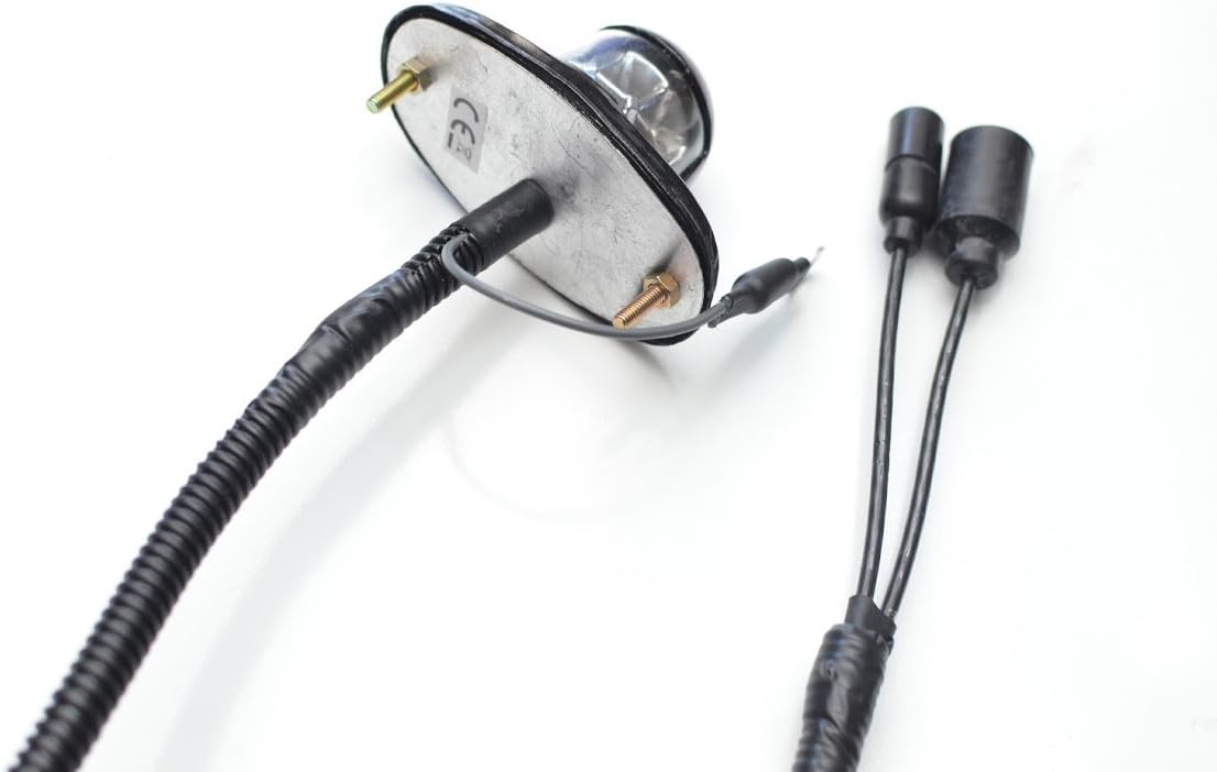 License Plate Light 24V, Prewired Plug and Play, Compatible with Military Humvee Steel M998 HMMWV