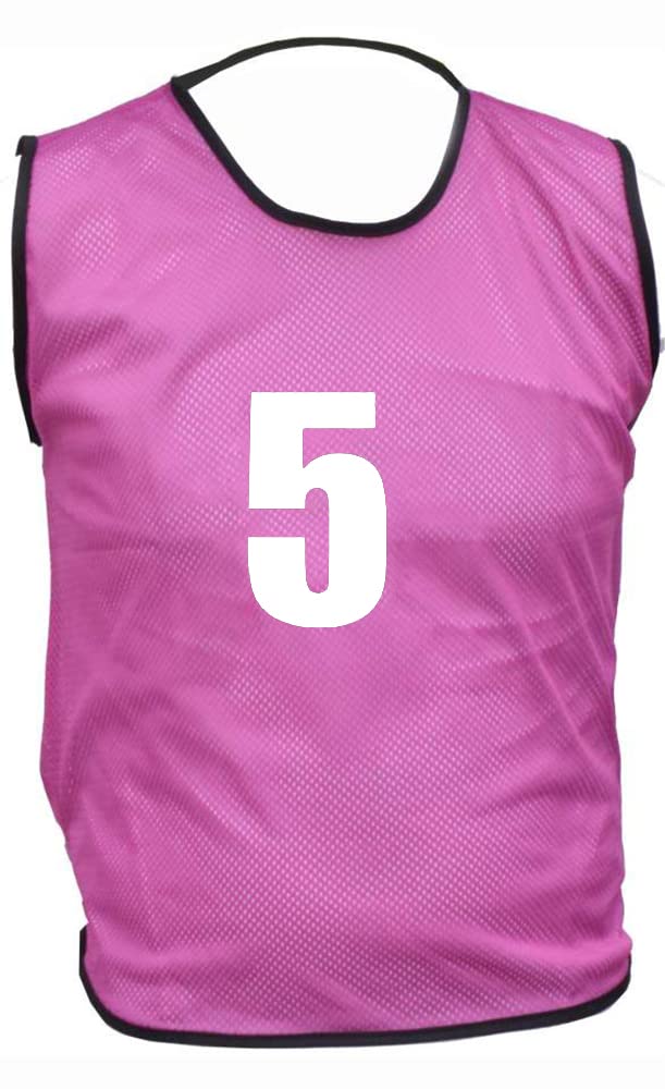 10 MESH BIBS FOOTBALL TRAINING SPORTS BIBS NUMBERED (2-11 OR number of your choice) Front/Back OR Front & Back (Purple (Back Only), Youth (Men's Small-Medium))
