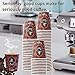 Tsyware 100 Pack Quality Disposable Paper Hot Coffee Cups, Perfect For Hot Drinks Tea & Coffee, Coffee Shops And Bars (8 oz)