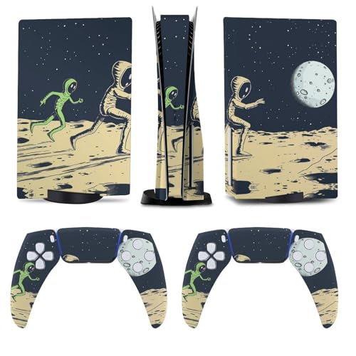 Skin PS5 astronaute espace pour éliminer les traces de doigts sur manettes